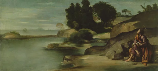 St. Johannes der Evangelist in einer Landschaft